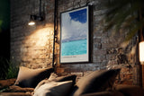 Paul Sinus Kunstdruck 40x60cm Caribbean Sea – türkisblaues Meer unter dramatischem Himmel