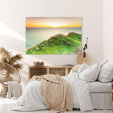 Paul Sinus Wandbild 120x80cm Meer Sonnenuntergang Abendröte Küste Horizont