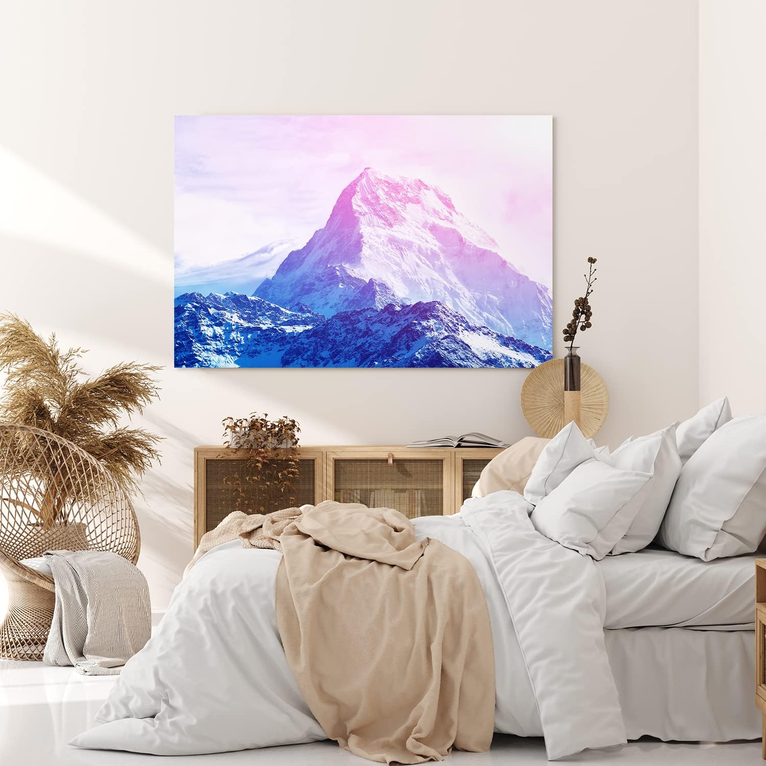 Paul Sinus Wandbild 120x80cm Ama Dablam Berggipfel Nepal Himalaya Berg Blau