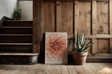 Paul Sinus Kunstdruck 40x60cm Dahlia Bloom Blume Makro Rosa Struktur Natur Pflanze Detail