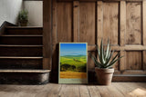 Paul Sinus Kunstdruck 40x60cm Tuscany – sanfte Hügel der Toskana im goldgrünen Sommerlicht
