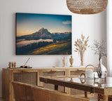 Paul Sinus Wandbild 120x80cm Alpen Berge Berglandschaft Himmel See Berggipfel