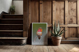 Paul Sinus Kunstdruck 40x60cm Kolibri mit schimmerndem Gefieder – Lichtspiel auf zarten Federn in Perfektion