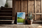Paul Sinus Kunstdruck 40x60cm Meadow in Bloom Blumenwiese Frühling Natur Himmel Sonnenlicht