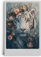 Paul Sinus Leinwandbild 60x90cm Blühender Tiger majestätisch kraftvoll mystisch kunstvolle Wandkunst faszinierend surreal harmonisch sanfte Farben
