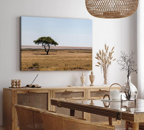 Paul Sinus Wandbild 120x80cm Afrikanische Landschaft Burkea Africana Bäume Steppe