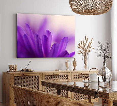 Paul Sinus Wandbild 120x80cm Blumen Blüten Violett Nahaufnahme Makrofotografie Kunstvoll