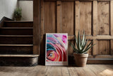 Paul Sinus Kunstdruck 40x60cm Spektralrose in Nahaufnahme – Farbenwunder der Natur in kunstvoller Struktur