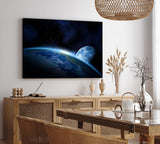 Paul Sinus Wandbild 120x80cm Erde Mond Universum Sterne All Planet Weltall