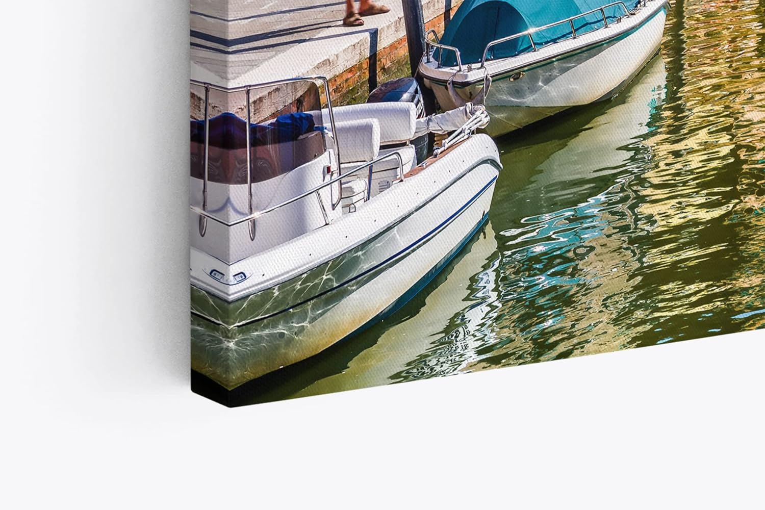 Paul Sinus Wandbild 120x80cm Italien Venedig Boote Altstadt Kanal Sommer