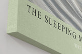 Paul Sinus Wandbild in 40x60cm The Sleeping Muse – Elegante Darstellung eines in feinen Linien gearbeiteten weiblichen Gesichts in sanfter Ruhe