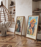 Paul Sinus Leinwandbild 80x120cm Aloha Spirit – Frau, Hawaii, Tropen, Blumenkranz, Strand, Ozean, Sonne, Natur, Exotik, Schönheit, Wärme, Leichtigkeit