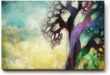 Sinus Art Wandbild 120x80cm Der mystische Baum mit farbigen Ästen wirkt magisch und faszinierend zugleich