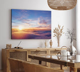Paul Sinus Wandbild 120x80cm Über den Wolken Sonne Himmel Sonnenuntergang