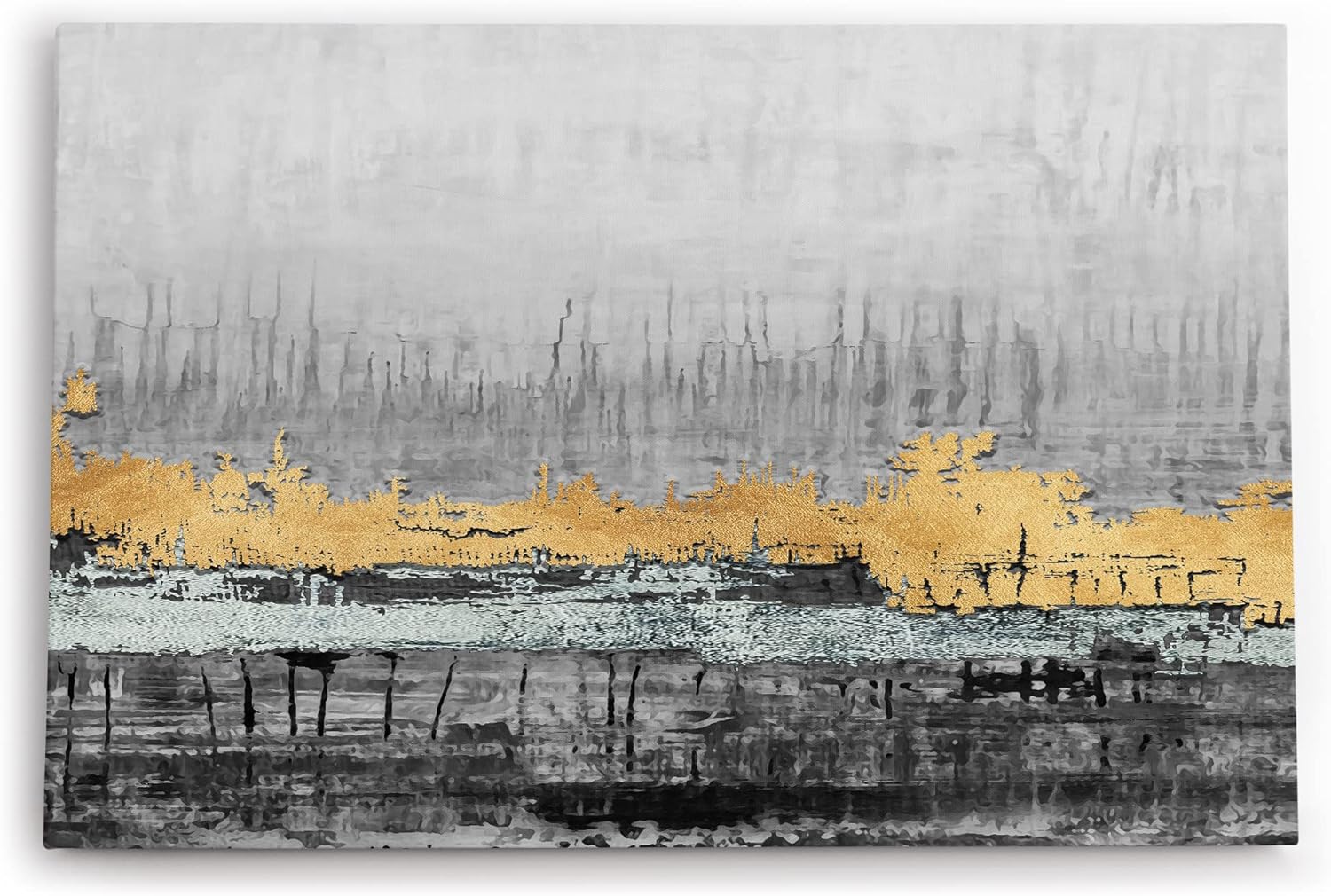 Paul Sinus Wandbild 120x80cm Abstrakte Struktur Risse Kratzer alte Farben Modern