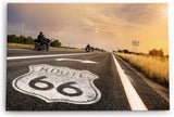 Paul Sinus Wandbild 120x80cm Route 66 USA Straße Motorräder Bikes Sonnenschein