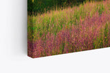 Paul Sinus Wandbild 120x80cm Bergtal Berge Berglandschaft Nebel Natur Blumenwiese