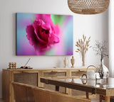 Paul Sinus Wandbild 120x80cm Rose Rosenblüte Rot Blume Blüte Kunstvoll Nahaufnahme