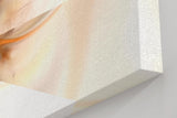 Sinus Art Wandbild 120x80cm Futuristische Lichtstrahlen in Bronze und Cremeweiß – elegant verspielt und optisch raumöffnend