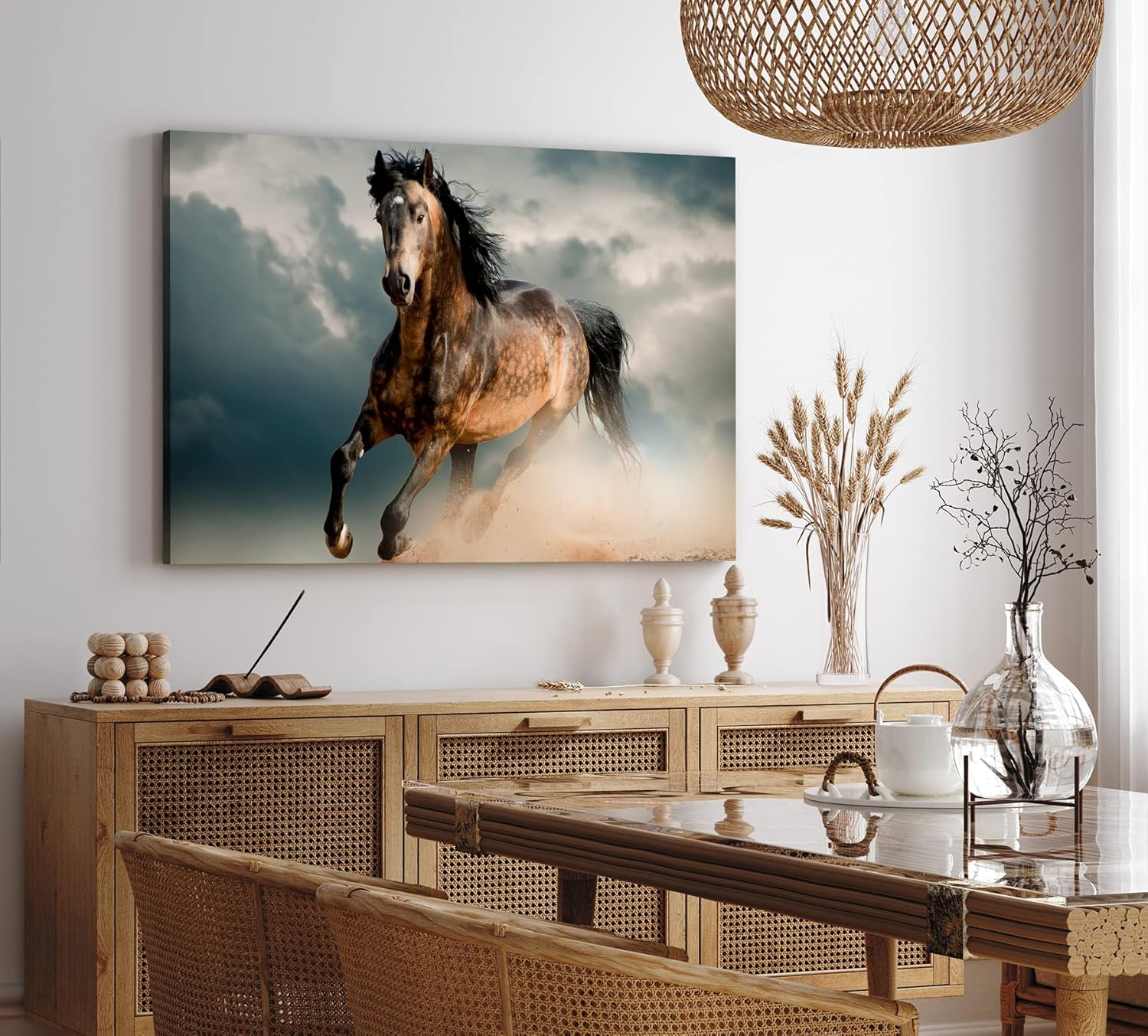 Paul Sinus Wandbild 120x80cm Pferd Wildpferd Mustang Tierfotografie Wildnis