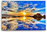 Paul Sinus Wandbild 120x80cm Sonnenuntergang Meer Himmel Horizont Farbenfroh