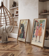 Paul Sinus Leinwandbild 60x90cm Leinwandbild San Francisco nostalgische Eleganz romantische Spaziergangsstimmung impressionistische Stadtansicht Vintage