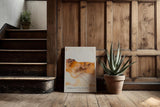 Paul Sinus Kunstdruck 40x60cm Terracotta Flow Abstrakt Malerei Mineralfarben Beige Braun Kunstwerk