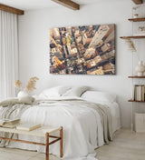 Paul Sinus Wandbild 120x80cm New York aus der Vogelperspektive Wolkenkratzer Hochhäuser