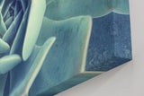 Sinus Art Wandbild 120x80cm Geometrisch aufgebaute Blätter einer Sukkulente in faszinierender Perspektive