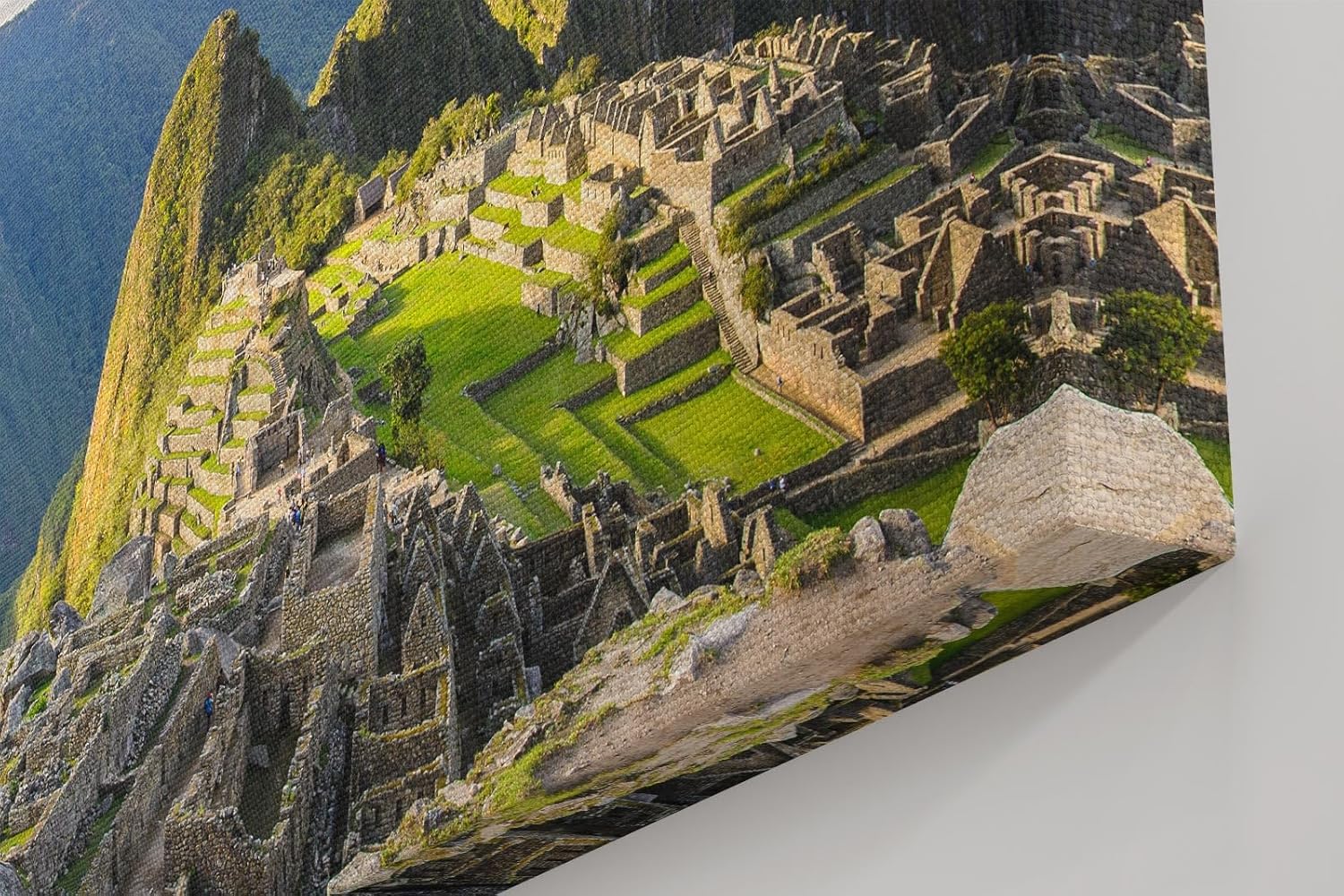 Sinus Art Wandbild 120x80cm Faszinierender Blick auf Machu Picchu mit majestätischer Andenlandschaft
