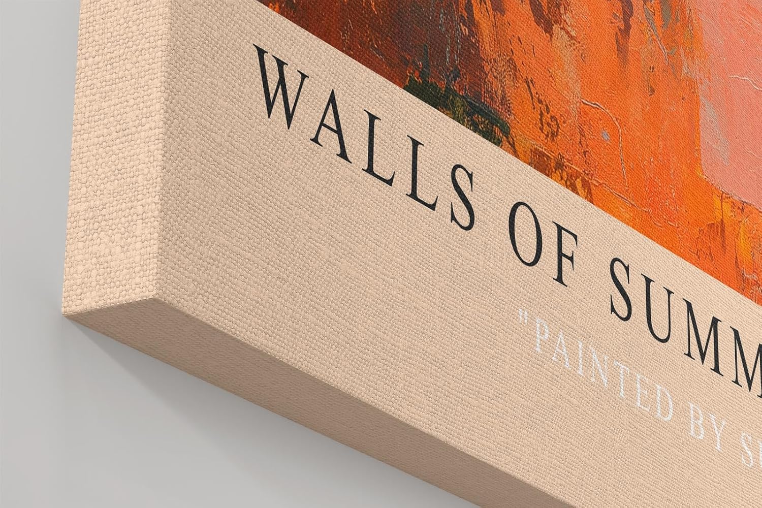Paul Sinus Wandbild in 40x60cm Walls of Summer – Sonnendurchflutete Hausfassade mit mediterranem Balkon und impressionistischen Farbakzenten