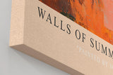 Paul Sinus Wandbild in 40x60cm Walls of Summer – Sonnendurchflutete Hausfassade mit mediterranem Balkon und impressionistischen Farbakzenten