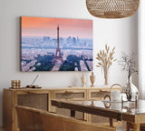Paul Sinus Wandbild 120x80cm Eiffelturm Paris Großstadt Skyline Frankreich Wolkenkratzer