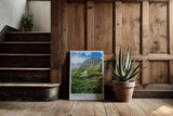 Paul Sinus Kunstdruck 40x60cm Prokletije Montenegro dramatische Gebirgslandschaft mit grünen Tälern und Bergseen