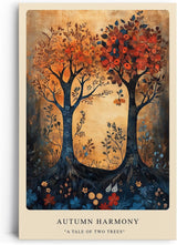 Paul Sinus Leinwandbild 40x60cm Leinwandbild Herbst Bäume Natur Kunst harmonische Farben magische Atmosphäre goldene Herbstpracht stilvolle Dekoration