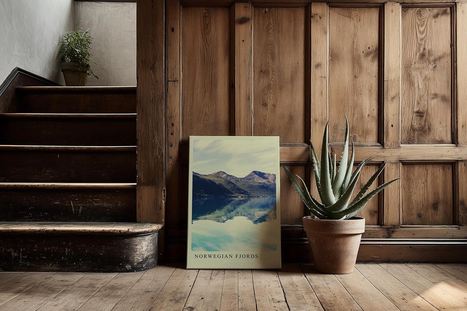Paul Sinus Kunstdruck 40x60cm Norwegian Fjords – Spiegelbild der Natur zwischen Himmel und Wasser