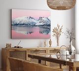 Paul Sinus Wandbild 120x80cm Norwegen Berge Schnee Meer Winter Landschaft