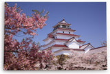 Paul Sinus Wandbild 120x80cm Burg Aizu-Wakamatsu Kranichburg japanisches Schloss Japan