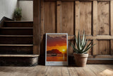 Paul Sinus Kunstdruck 40x60cm El Nido Sonnenuntergang – Feuer am Horizont über dem Meer der Philippinen