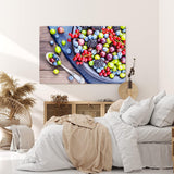 Paul Sinus Wandbild 120x80cm Früchte Himbeeren Johannisbeeren Farbenfroh Essen Küche