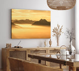 Paul Sinus Wandbild 120x80cm Über den Wolken Berge Berggipfel Gipfel Himalaja