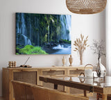 Paul Sinus Wandbild 120x80cm Oregon Wasserfälle Natur Wasser Grün USA