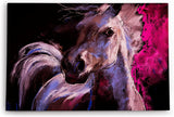 Paul Sinus Wandbild 120x80cm Pferd Wildpferd Mustang Kunstvoll Abstrakt Rosa