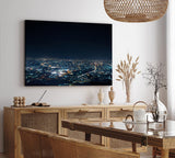 Paul Sinus Wandbild 120x80cm Los Angeles bei Nacht Großstadt