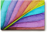Sinus Art Wandbild 120x80cm Farbverlauf in leuchtenden Fächerformen – modern, verspielt und stilvoll