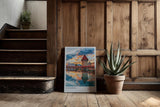Paul Sinus Kunstdruck 40x60cm Luzern Schweiz mit Kapellbrücke und Wasserturm bei Sonnenuntergang
