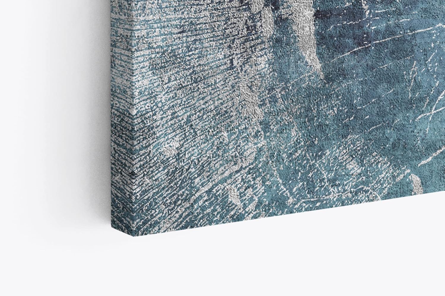 Paul Sinus Wandbild 120x80cm Blaues Bild Abstrakt Struktur Modern Kunstvoll
