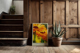 Paul Sinus Kunstdruck 40x60cm Calendula Bloom – leuchtend orange Ringelblumenblüte in Nahaufnahme