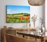 Paul Sinus Wandbild 120x80cm Toskana Italien Landschaftsbild Sommer Finca