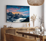 Paul Sinus Wandbild 120x80cm Drei Zinnen Dolomiten Südtirol Berge Alpen Sonnenuntergang